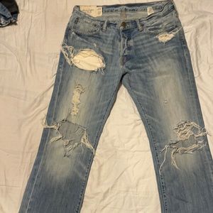 Abercrombie and Fitch ripped jeans/ barely used